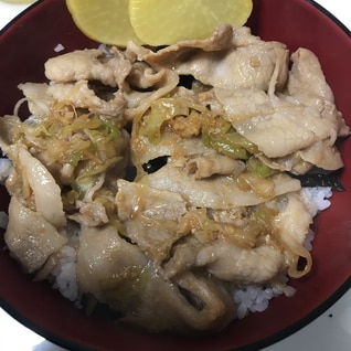 伝説のすた丼を再現